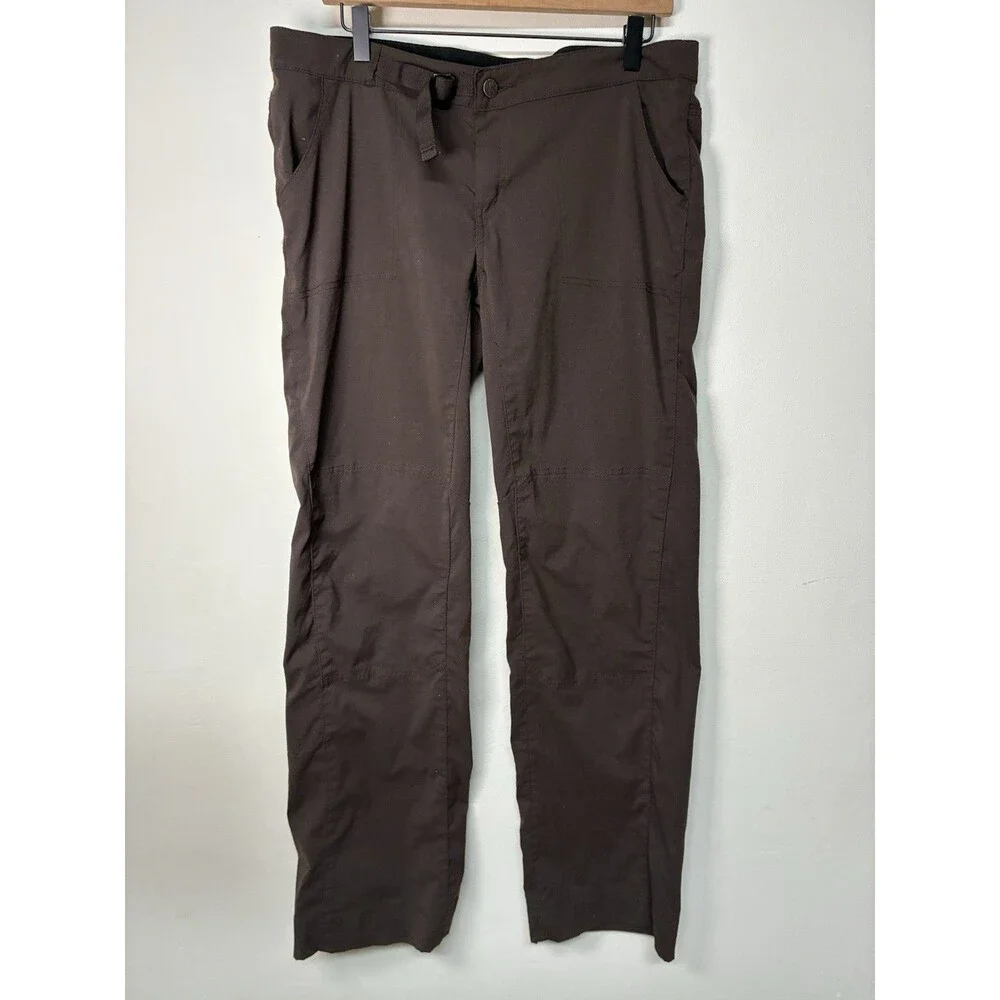 prAna Stretch Zion Cinch Pants Women’s Size 12 Dark Brown Outdoor Hiking